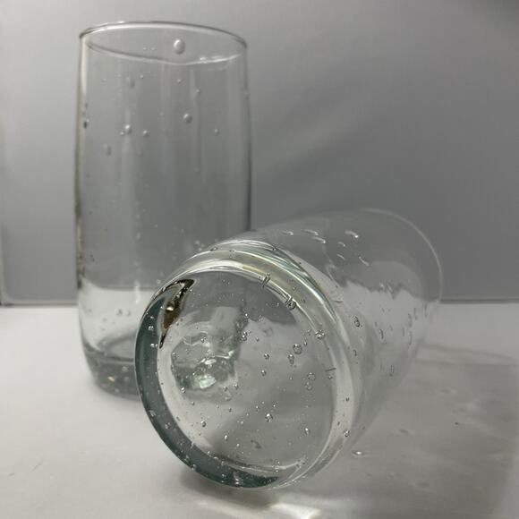 Pair Bubble Glass Drinking Glasses for Tea or Water - Picture 8 of 9